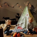 Cort mare Harta Lumii Play Tepee Multicolor Sunny